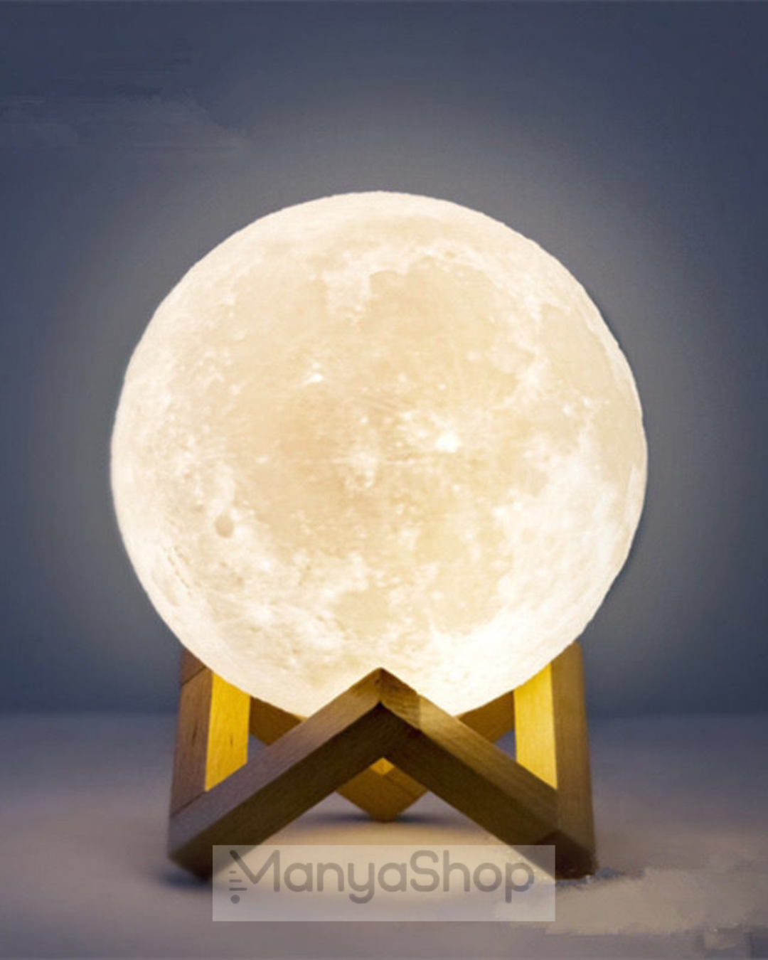 LAMPARA DE MESA  CON FORMA DE LUNA 3D